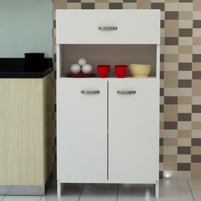 Laisvai pastatoma virtuvės spintelė Kalune Design Ani, balta sp., 31.8 cm x 60 cm x 101.8 cm