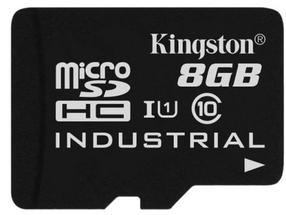 Mälukaart Kingston Industrial, 8 GB, 100 Mb/s - 80 Mb/s