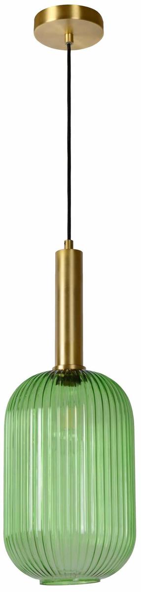 Lampa griesti Lucide Maloto 45386/20/33, E27, 1 x 40 W, zaļa krās. / zelta krās., 20 x 20 cm