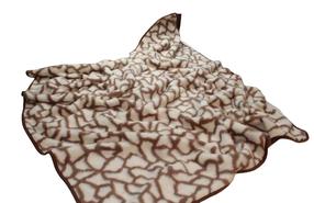 Antklodė Merino, 200 x 155 cm, kreminė sp./ruda sp.