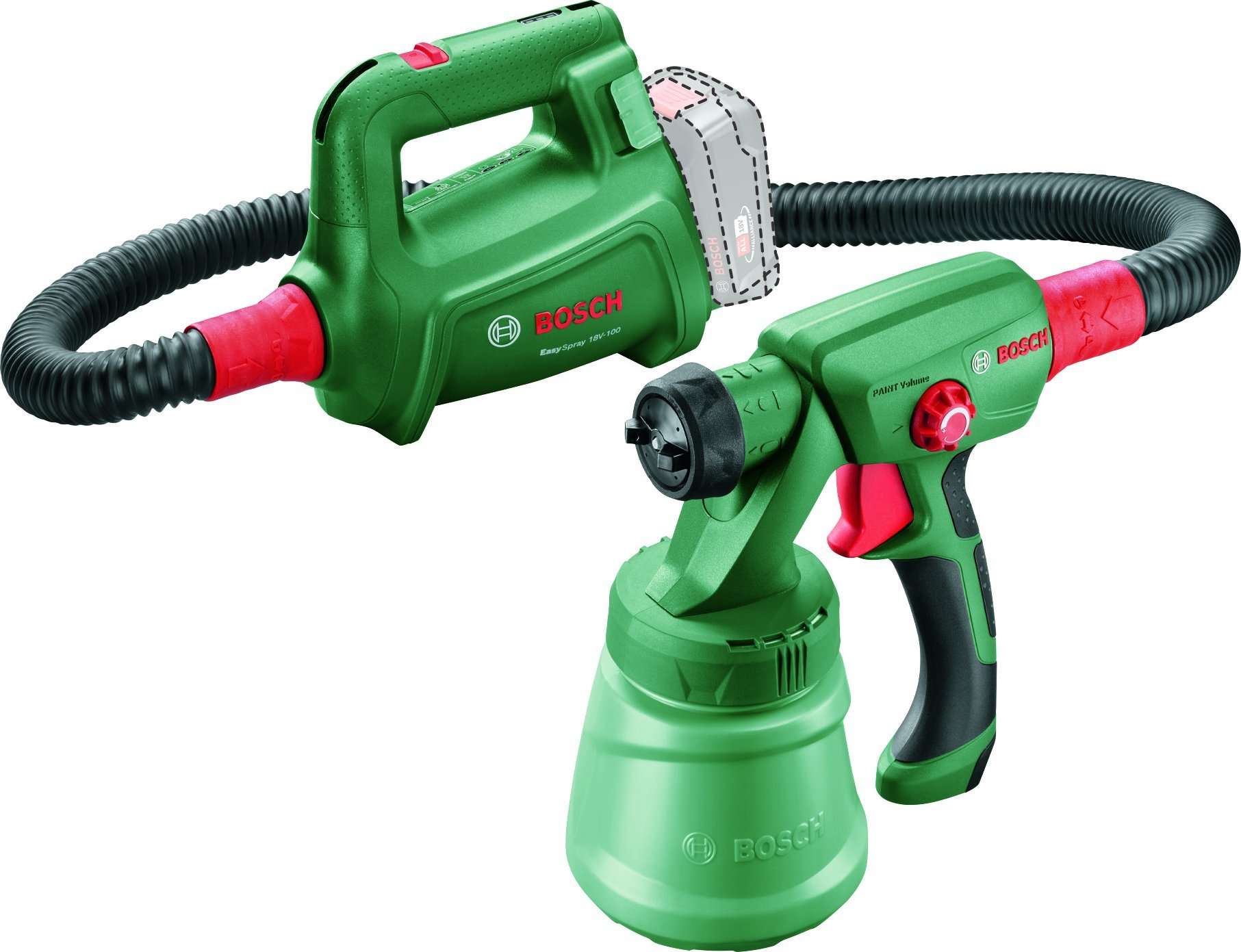 Juhtmeta värvipihusti Bosch EasySpray, 800 ml