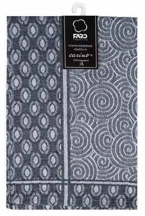 Virtuvinis rankšluostis Carino SDA-13, baltas/sidabro/pilkas, 60 cm x 40 cm