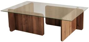 Kafijas galdiņš Kalune Design Escape, sarkanbrūna krās., 105 cm x 65 cm x 30 cm