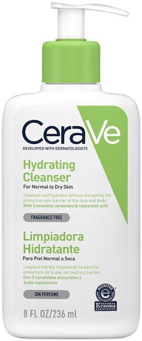 Veido prausiklis Cerave Hydrating Cleanser, 236 ml