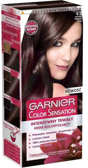 Plaukų dažai Garnier Color Sensation, 4.0 deep brown sp., 4.0a, 110 ml
