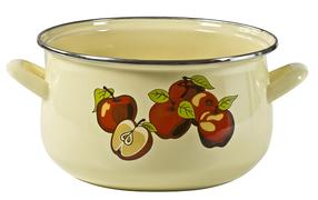 Kастрюля Domotti Apple, Ø18 см, 3 л, желтый цв.