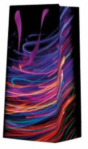 Dāvanu maisiņš Paw Decor Collection Narrow Vibrant Light Waves, 7 cm x 22 cm x 10 cm, daudzkrāsaina