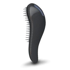 Juuksehari Dtangler Black Point, 180 mm, must v.