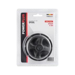 Spoles ar auklu Powerplus POWACG1211, melna krās.