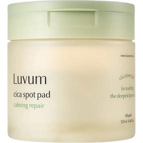 Näotoonik, padjad Luvum Cica Calming Repair, 120 ml, 60 tk