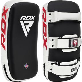 Bokso skydas RDX Thai Kick Pad T1, balta sp./juoda sp.