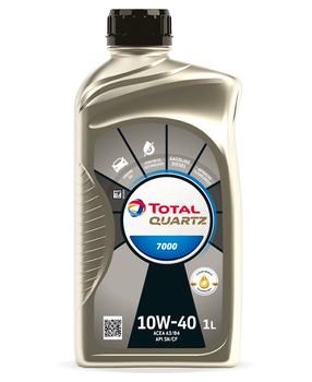 Motoreļļa Total Quartz 7000 10W - 40, daļēji sintētiska, 1 l