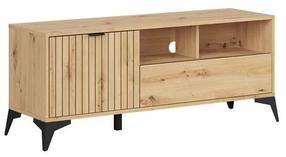 Televizoriaus spintelė Lamea, ruda sp./juoda sp., 135 cm x 41 cm x 56 cm