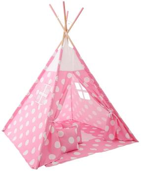 TIPI palapinė vaikams Dots KID-00004, 120 cm x 120 cm