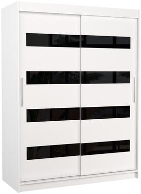 Spinta ADRK Karen, balta sp./juoda sp., 150 cm x 58 cm x 200 cm