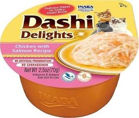 Šlapias kačių maistas Inaba Dashi, vištiena/lašiša, 0.07 kg