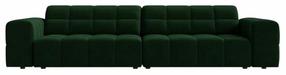 Sofa Cosmopolitan Design Chicago Velvet Bluvel 78, žalio stiklo sp., 102 x 252 cm x 78 cm