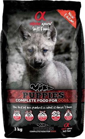 Сухой корм для собак Alpha Spirit Puppies Soft Food, рыба/курица/индюшатина/мясо утки/свинина, 3 кг