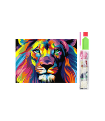Deimantinė mozaika Diamond Mosaic Lion, įvairių spalvų
