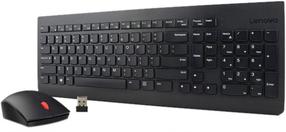 Klaviatūros ir pelės komplektas Lenovo 4X30M39497, EN, juoda, belaidė