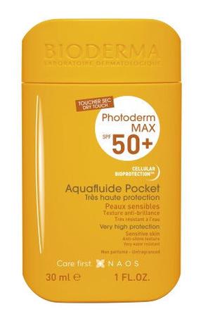 Krēms iedeguma kopšanai Bioderma Photoderm Max Aquafluide Pocket SPF50, 30 ml