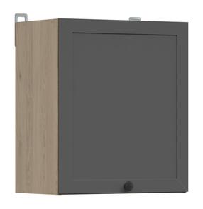 Viršutinė virtuvinė spintelė Junona Line, ąžuolo sp./grafito sp., 30.5 cm x 50 cm x 57 cm