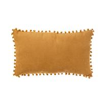 Dekoratyvinė pagalvėlė Domoletti Ponpon, geltona sp., 30 cm x 50 cm