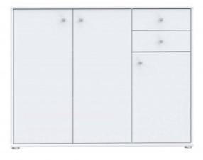 Komoda Forte Tempra 2 T2KK40-120, balta sp., 86 cm x 109 cm x 35 cm