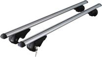 Skersinis Menabo 936837D, 120 cm x 2, sidabro sp./juoda sp., 2 vnt. Prekė su pažeista pakuote.