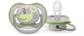 Соска Philips Avent Ultra Air Deco, 6+ мес., зеленый цв./серый цв.