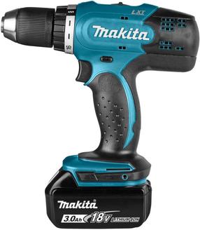 Gręžtuvas su akumuliatoriumi Makita DDF453RFE, 18 V, 3 Ah