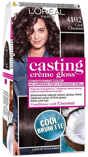 Plaukų dažai L’Oréal Paris Casting Creme Gloss, cool chestnut sp., 4102, 180 ml