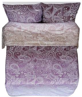 Gultas veļas komplekts Rustilė Henna 6230, violeta krās., 60 x 60 cm, 200 x 200 cm