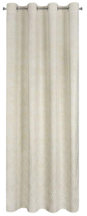 Naktinė užuolaida ZKPA-04, kreminė sp./šampano sp./sidabro sp., 140 cm x 250 cm