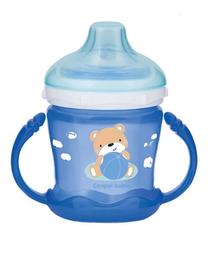 Vaikiška gertuvė Canpol Babies, 180 ml, 9 mėn., plastikas/silikonas, mėlyna sp.