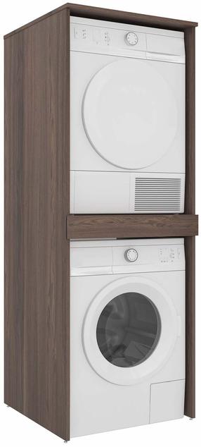 Шкаф для стиральной машины Kalune Design Linfa 70-020, ореховый цв., 73 см x 70 см x 193 см