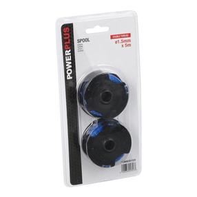 Spoles ar auklu Powerplus POWACG1122, melna krās., 2 gab.