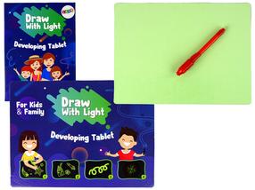 Krāsošanas komplekts Lean Toys Draw with Light, zaļa krās.