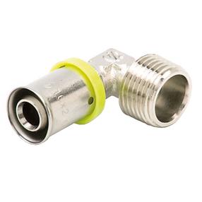 Прижатый локоть Arco 8734, 16mm x 1/2", латунь