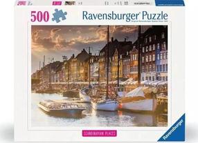 Пазл Ravensburger Scandinavian Places Sunset Copenhagen, 36 см x 49 см, 500 шт., многоцветный