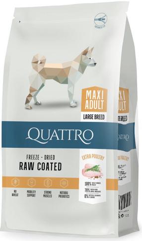 Kuiv koeratoit Quattro Maxi Adult Large Breed, kanaliha, 3 kg