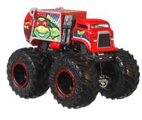  Žaislinis keturratis Mattel Hot Wheels Teenage Mutant Ninja Turtles Raphael HKM21, 1:64, raudona sp.