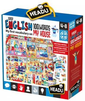 Dėlionė Russell Easy English 100 Words My House, įvairių spalvų, 108 vnt.