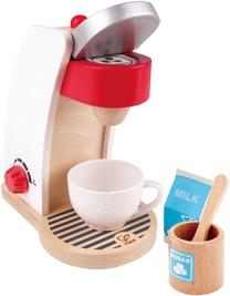 Žaislinė buitinė technika, kavos aparatas Hape My Coffee Machine E3146, įvairių spalvų