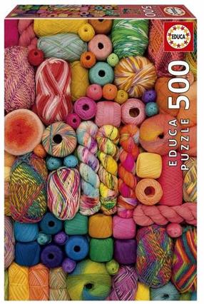 Dėlionė Educa Threads, 48 cm x 34 cm, 500 vnt., įvairių spalvų