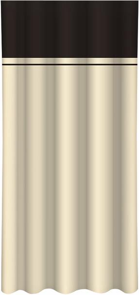 Naktinė užuolaida ZMH-141, kreminė sp./tamsiai ruda sp., 160 cm x 270 cm