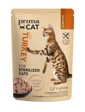 Šlapias kačių maistas Prima Cat Turkey, 0.085 kg