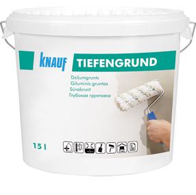 Grunts dziļumgruntis Knauf Tiefengrund, balta krās., 15 l