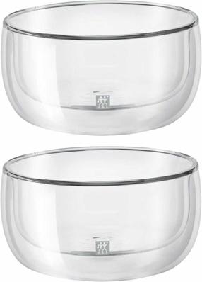 Salātu trauks, komplekts Zwilling Sorrento 39500-079-0, 280 ml, 11.9 cm x 11.9 cm x 6.2 cm, Ø 11.9 cm, caurspīdīga krās., stikls