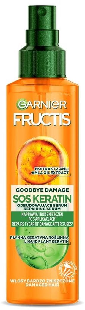 Matu serums, izsmidzināms Garnier Fructis Goodbye Damage Keratin 10-in-1, 150 ml